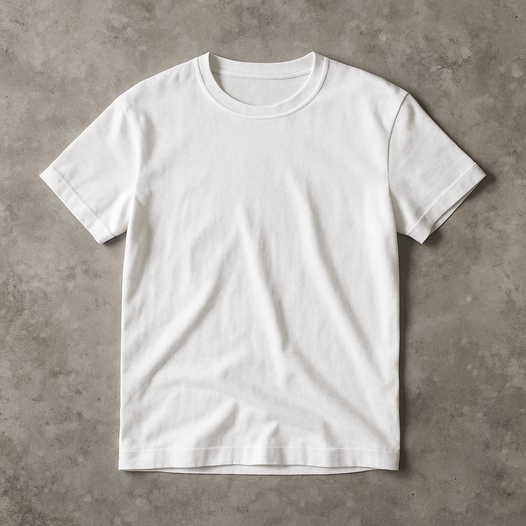 Sustainable White Cotton T-Shirt - ESPR Verified Digital Product Passport with LCA Data
